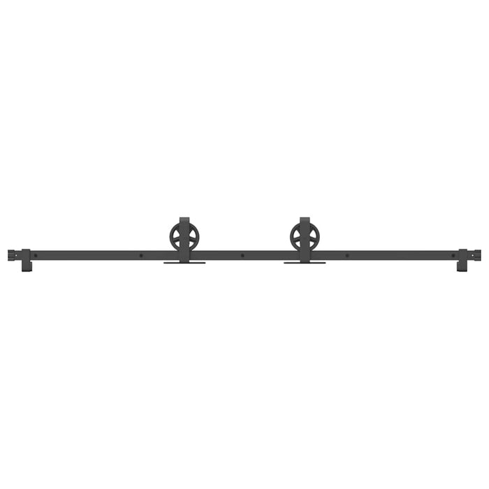 Set feronerie pentru ușă glisantă, negru, 183 cm, oțel - WALTI WALTI