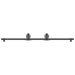 Set feronerie pentru ușă glisantă, negru, 183 cm, oțel - WALTI WALTI