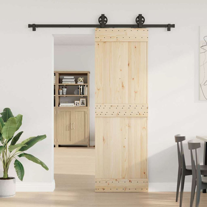 Set feronerie pentru ușă glisantă, negru, 183 cm, oțel - WALTI WALTI