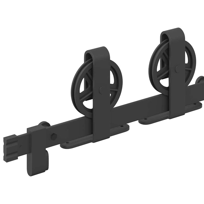 Set feronerie pentru ușă glisantă, negru, 183 cm, oțel - WALTI WALTI