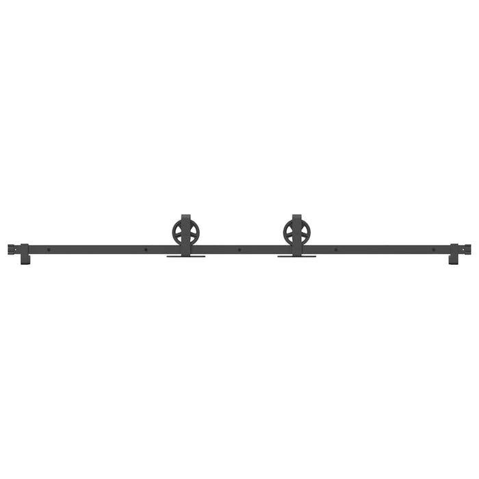 Set feronerie pentru uși glisante, negru, 200 cm, oțel - WALTI WALTI
