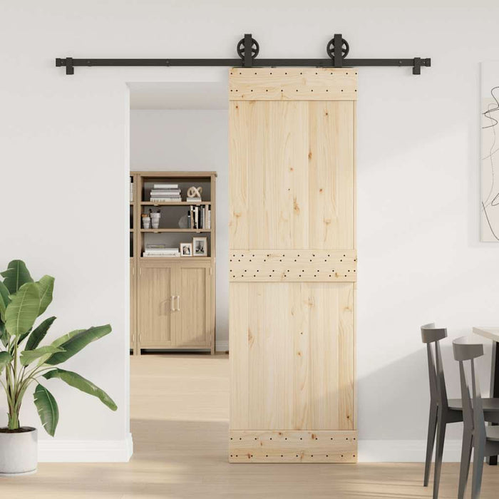Set feronerie pentru uși glisante, negru, 200 cm, oțel - WALTI WALTI