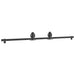Set feronerie pentru uși glisante, negru, 200 cm, oțel - WALTI WALTI