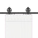 Set feronerie pentru uși glisante, negru, 200 cm, oțel - WALTI WALTI