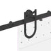 Set feronerie pentru ușă glisantă, negru, 183 cm, oțel - WALTI WALTI