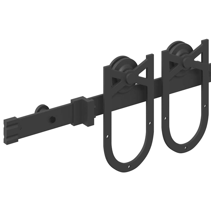 Set feronerie pentru ușă glisantă, negru, 183 cm, oțel - WALTI WALTI