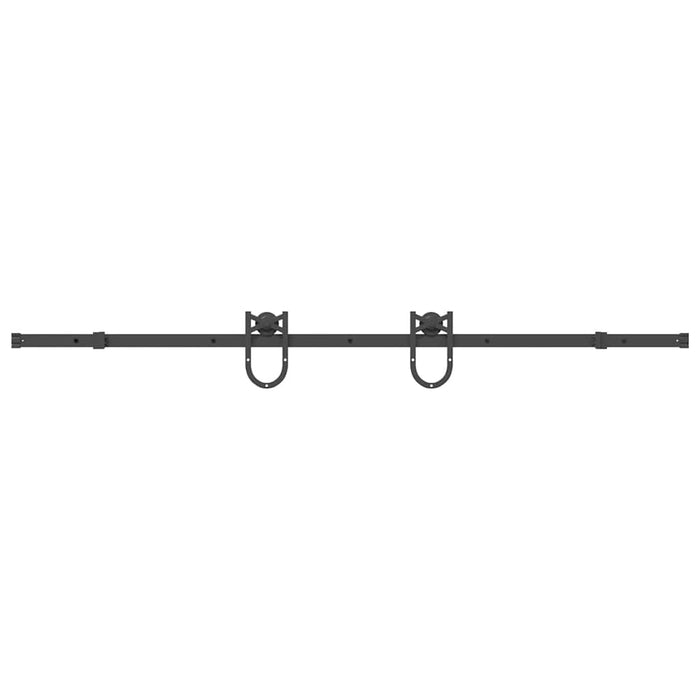 Set feronerie pentru uși glisante, negru, 200 cm, oțel - WALTI WALTI