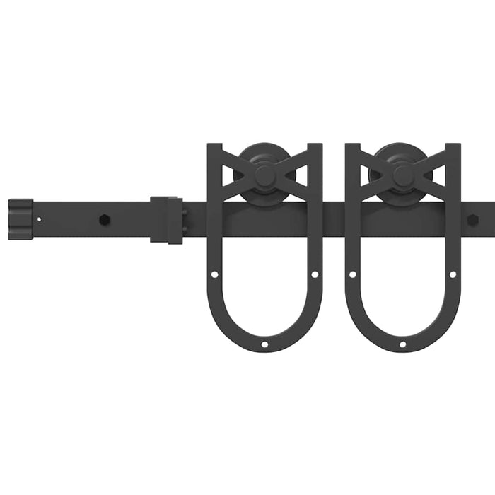 Set feronerie pentru uși glisante, negru, 200 cm, oțel - WALTI WALTI