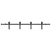Set feronerie pentru ușă glisantă, negru, 183 cm, oțel - WALTI WALTI