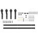 Set feronerie pentru ușă glisantă, negru, 183 cm, oțel - WALTI WALTI