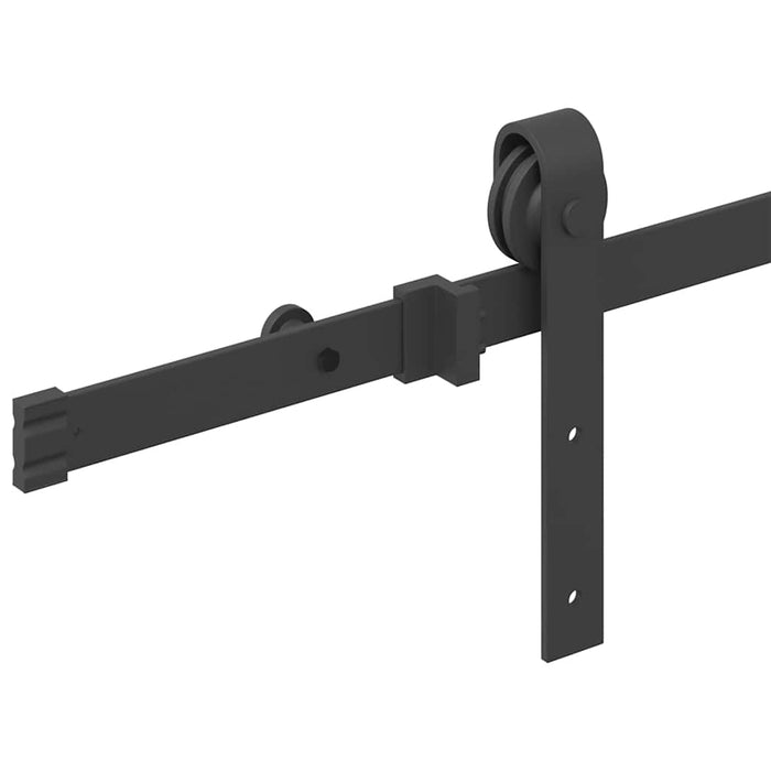 Set feronerie pentru ușă glisantă, negru, 183 cm, oțel - WALTI WALTI