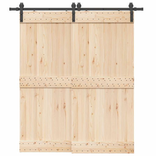 Set feronerie pentru uși glisante, negru, 200 cm, oțel - WALTI WALTI