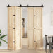 Set feronerie pentru ușă glisantă, negru, 183 cm, oțel - WALTI WALTI