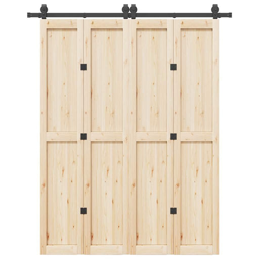 Set feronerie pentru ușă glisantă, negru, 183 cm, oțel - WALTI WALTI