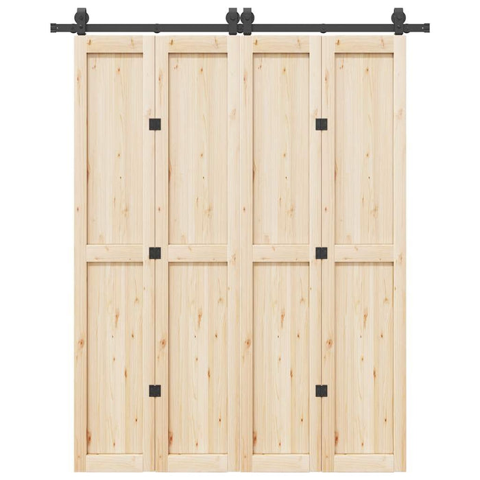 Set feronerie pentru ușă glisantă, negru, 183 cm, oțel - WALTI WALTI