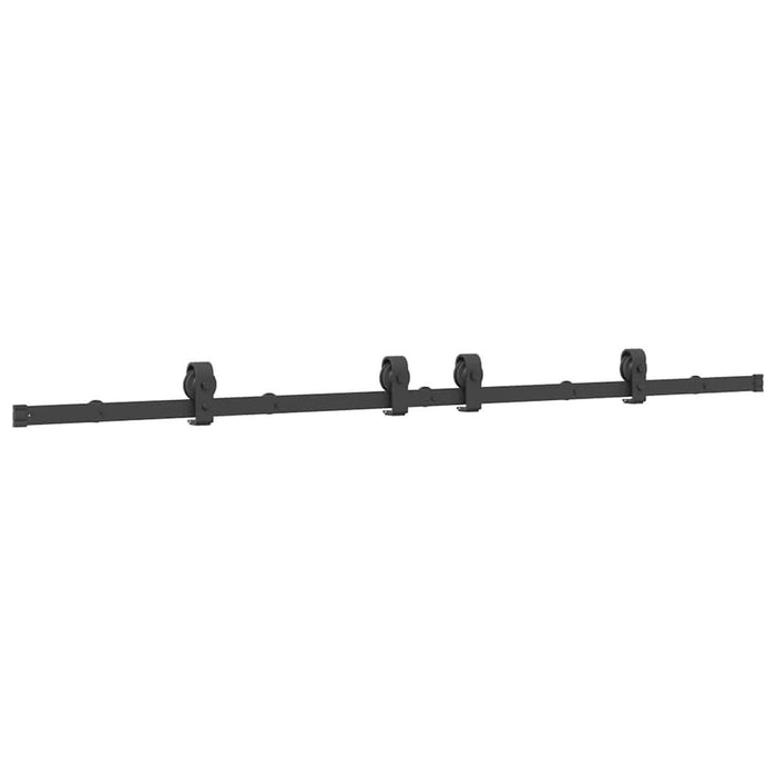 Set feronerie pentru uși glisante, negru, 200 cm, oțel - WALTI WALTI