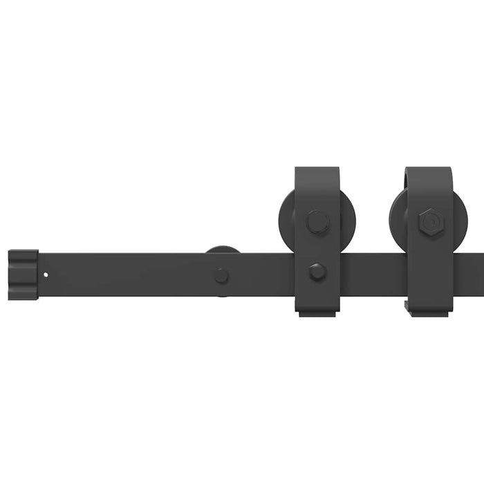 Set feronerie pentru uși glisante, negru, 200 cm, oțel - WALTI WALTI