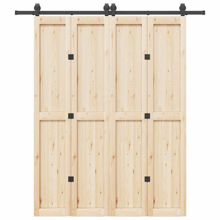 Set feronerie pentru uși glisante, negru, 200 cm, oțel - WALTI WALTI