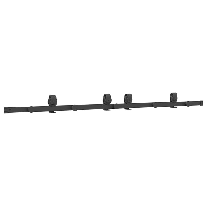 Set feronerie pentru ușă glisantă, negru, 183 cm, oțel - WALTI WALTI
