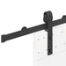 Set feronerie pentru ușă glisantă, negru, 183 cm, oțel - WALTI WALTI