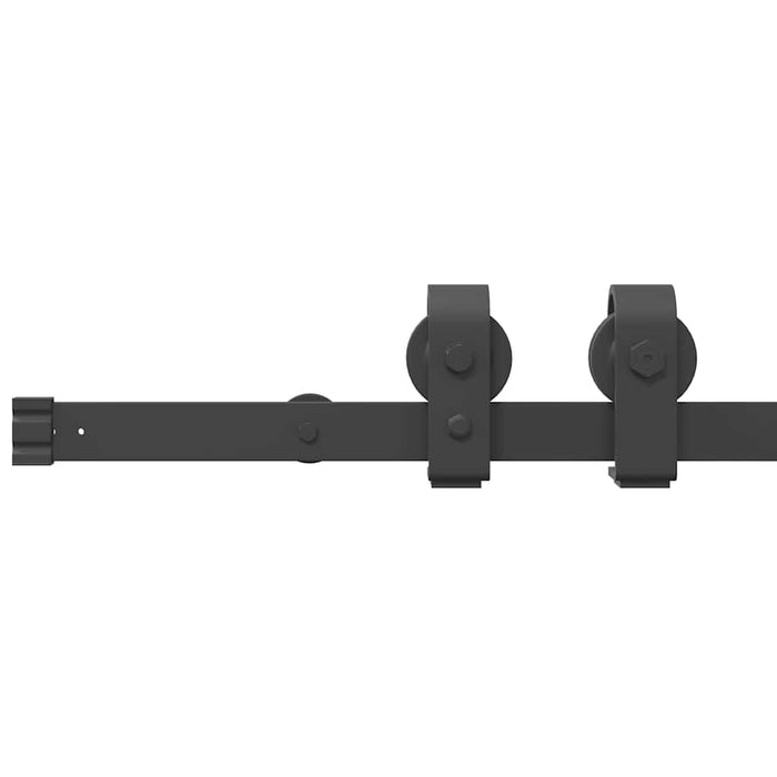 Set feronerie pentru ușă glisantă, negru, 183 cm, oțel - WALTI WALTI