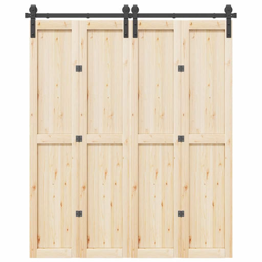 Set feronerie pentru ușă glisantă, negru, 183 cm, oțel - WALTI WALTI