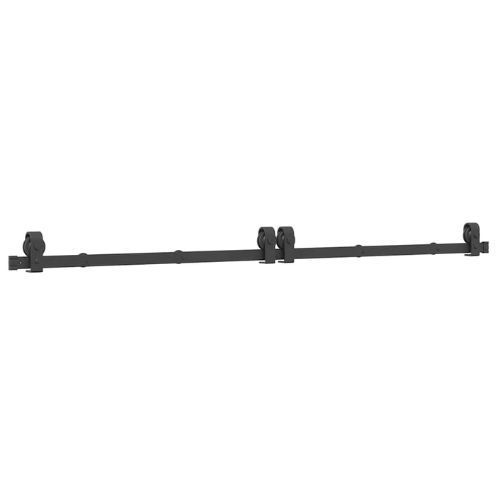 Set feronerie pentru uși glisante, negru, 200 cm, oțel - WALTI WALTI