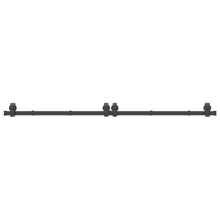 Set feronerie pentru uși glisante, negru, 200 cm, oțel - WALTI WALTI