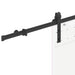 Set feronerie pentru ușă glisantă, negru, 183 cm, oțel - WALTI WALTI