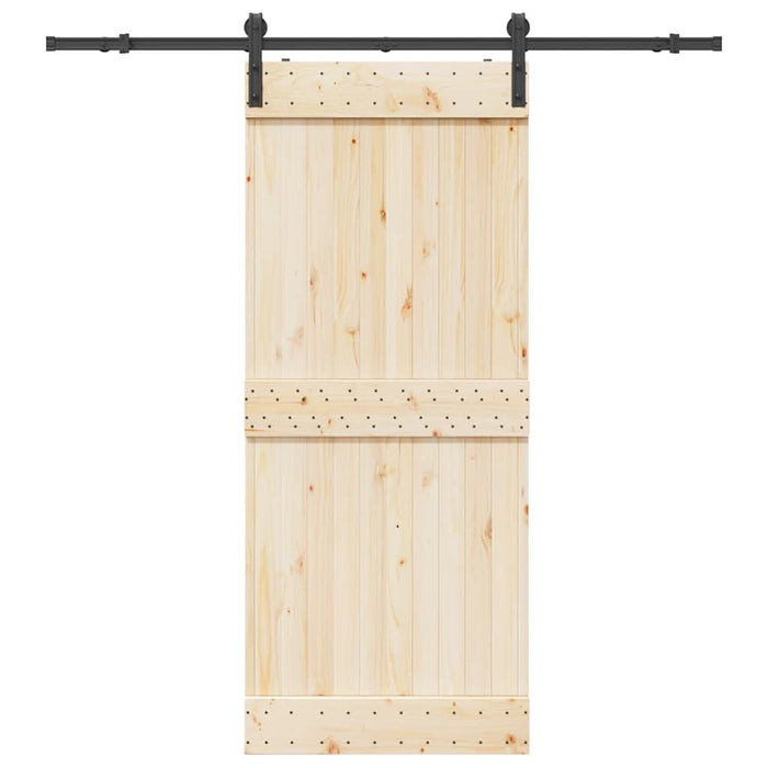Set feronerie pentru ușă glisantă, negru, 183 cm, oțel - WALTI WALTI