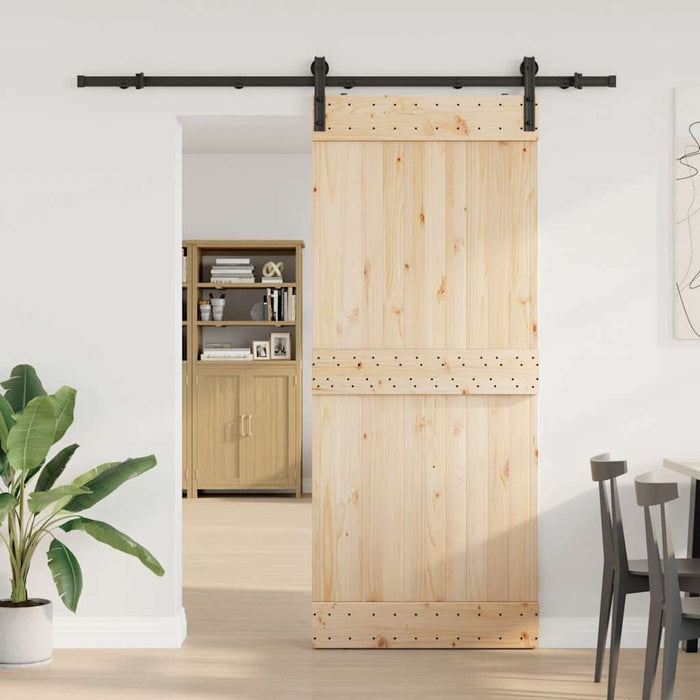 Set feronerie pentru uși glisante, negru, 200 cm, oțel - WALTI WALTI