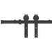 Set feronerie pentru uși glisante, negru, 200 cm, oțel - WALTI WALTI