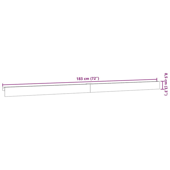 Set de feronerie pentru uși glisante 183 cm din aliaj aluminiu - WALTI WALTI