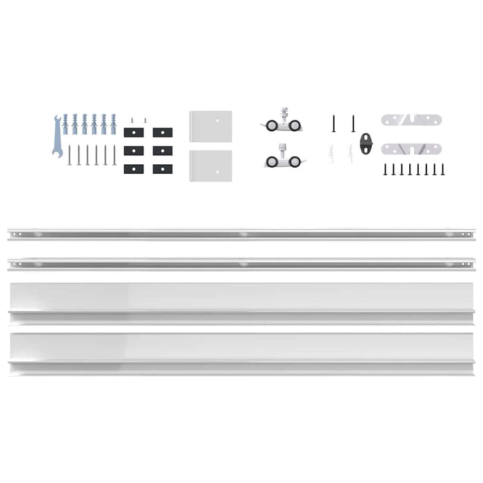 Set de feronerie pentru uși glisante 200 cm din aliaj aluminiu - WALTI WALTI