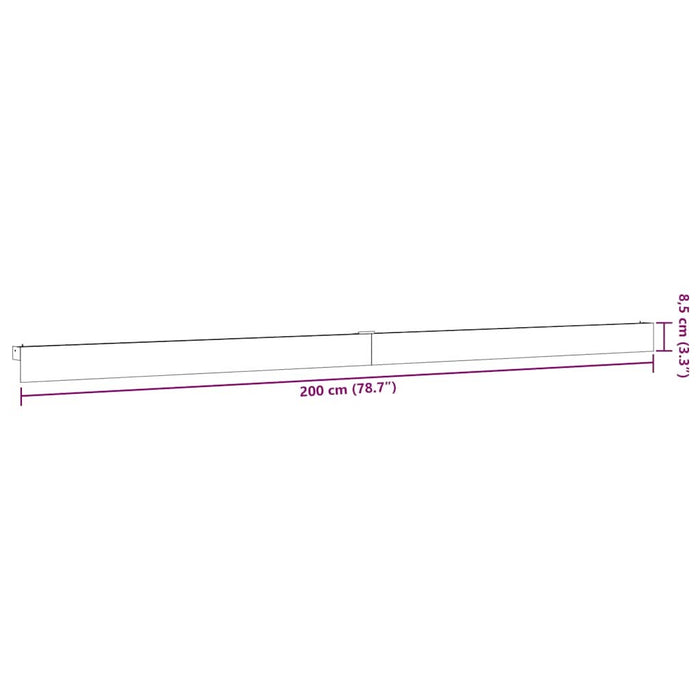 Set de feronerie pentru uși glisante 200 cm din aliaj aluminiu - WALTI WALTI