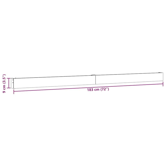 Set de feronerie pentru uși glisante 183 cm din aliaj aluminiu - WALTI WALTI