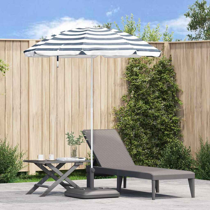 Parasol de Plajă Albastru și alb 161 x 193 cm Poliester - WALTI WALTI
