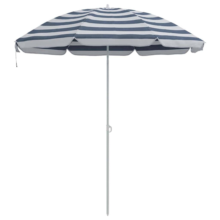 Parasol de Plajă Albastru și alb 161 x 193 cm Poliester - WALTI WALTI