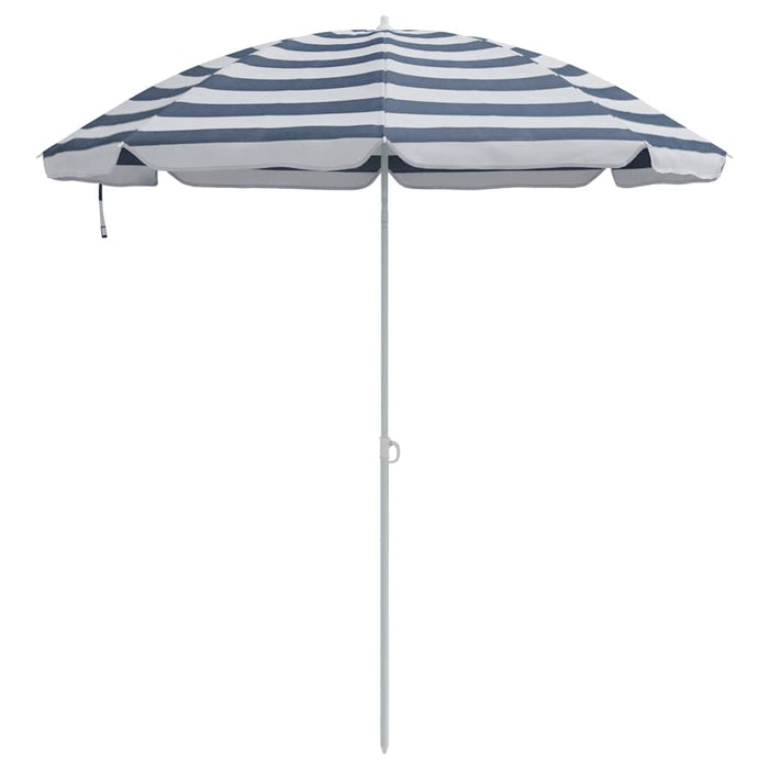 Parasol de Plajă Albastru și alb 161 x 193 cm Poliester - WALTI WALTI