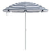 Parasol de Plajă Albastru și alb 161 x 193 cm Poliester - WALTI WALTI