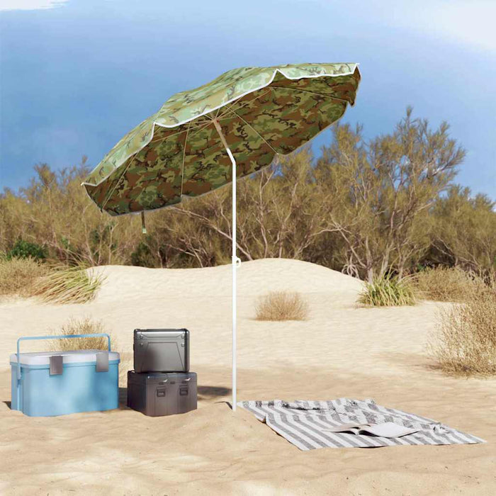 Parasol de Plajă Camuflaj 161 x 193 cm Poliester - WALTI WALTI