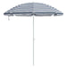 Parasol de Plajă albastru 263 x 263 x 272 cm Poliester și metal - WALTI WALTI