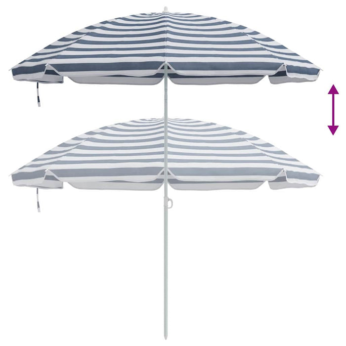 Parasol de Plajă albastru 263 x 263 x 272 cm Poliester și metal - WALTI WALTI
