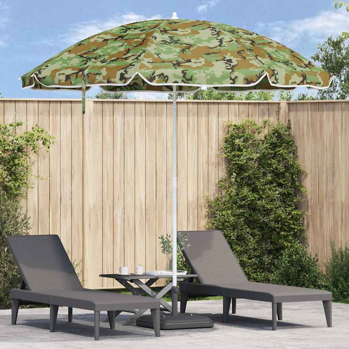 Parasol de Plajă Verde 263 x 263 x 272 cm Poliester și metal - WALTI WALTI