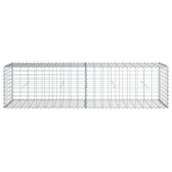 Coș gabion cu capac, 200x50x50 cm, fier galvanizat - WALTI WALTI