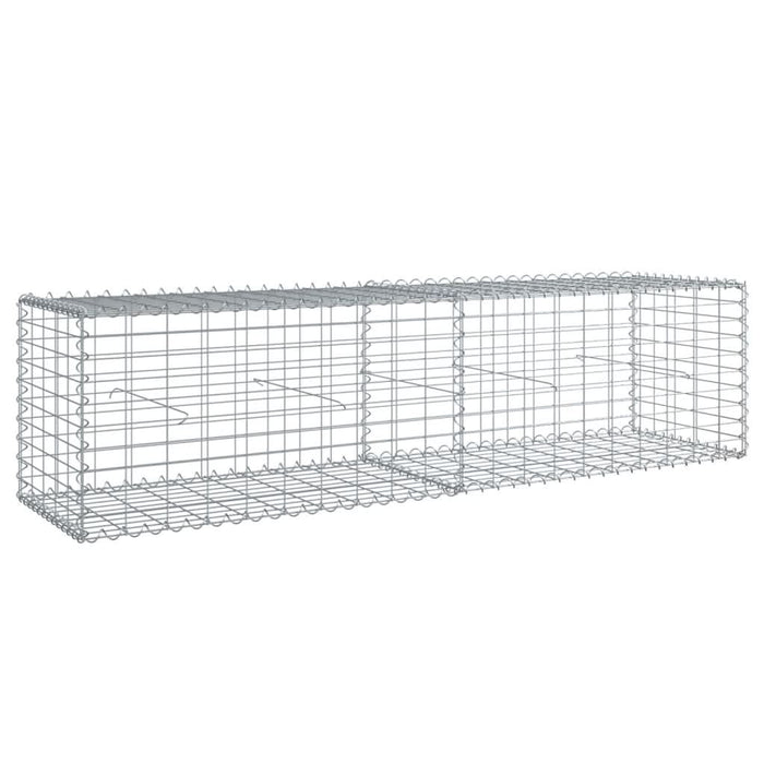 Coș gabion cu capac, 200x50x50 cm, fier galvanizat - WALTI WALTI