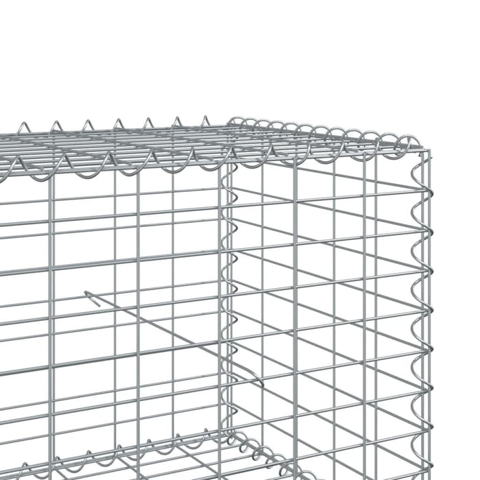 Coș gabion cu capac, 300x50x50 cm, fier galvanizat - WALTI WALTI