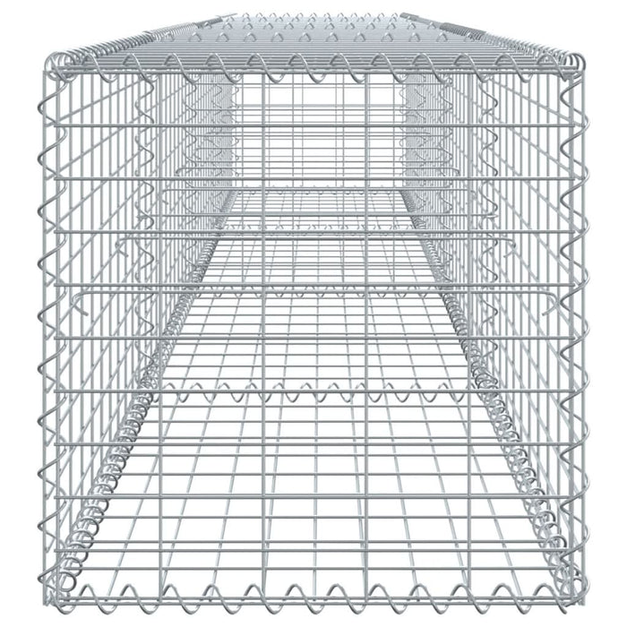 Coș gabion cu capac, argintiu, 400x50x50 cm, fier galvanizat - WALTI WALTI