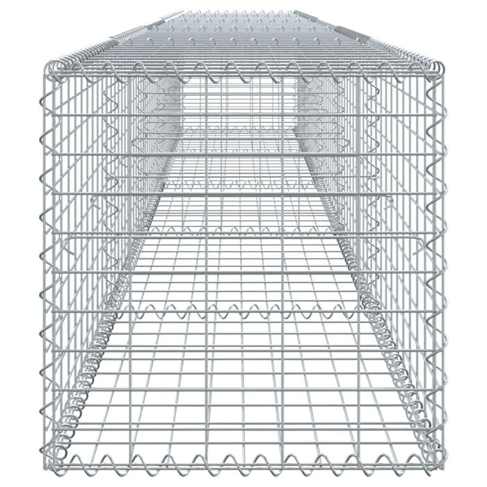 Coș gabion cu capac, argintiu, 500x50x50 cm, fier galvanizat - WALTI WALTI