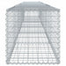 Coș gabion cu capac, argintiu, 600x50x50 cm, fier galvanizat - WALTI WALTI